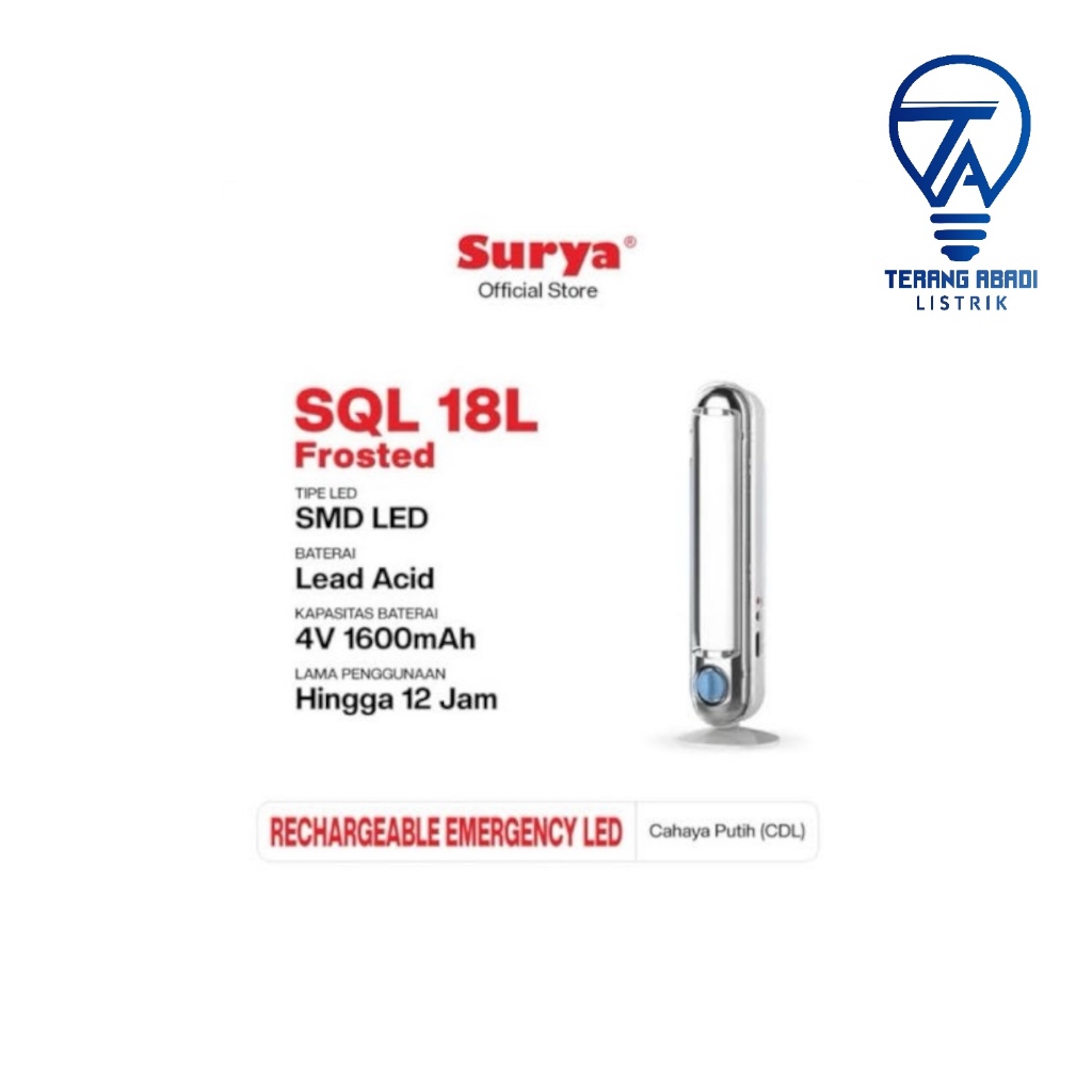 EMERGENCY SURYA SQL 18L FROSTED