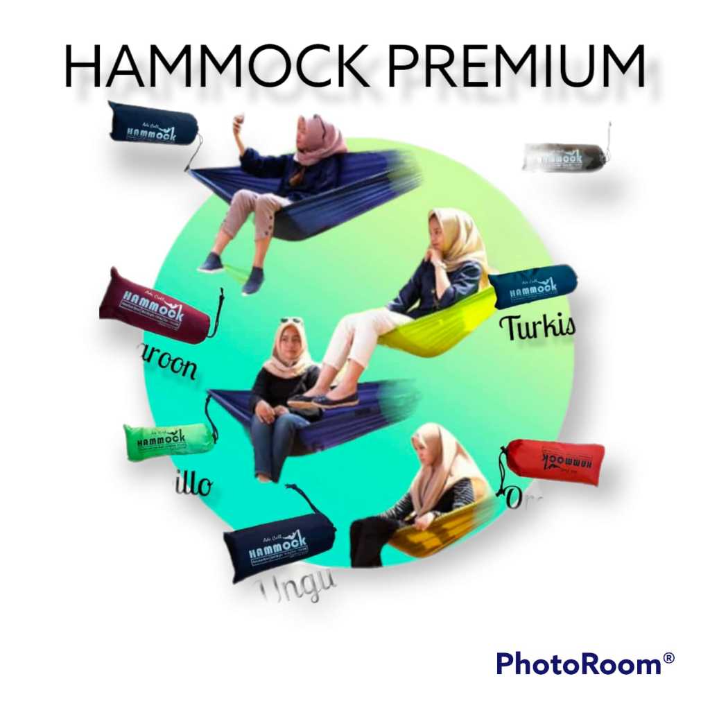 [PROMO] HAMMOCK - HAMMOCK KAIN - TEMPAT TIDUR GANTUNG - HAMUK - AYUNAN GANTUNG - KANTONG TIDUR GANTU