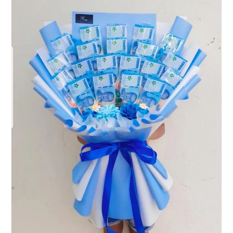 Money Bouquet | Buket Uang | Custom Buket | kapasitas 20 Lembar