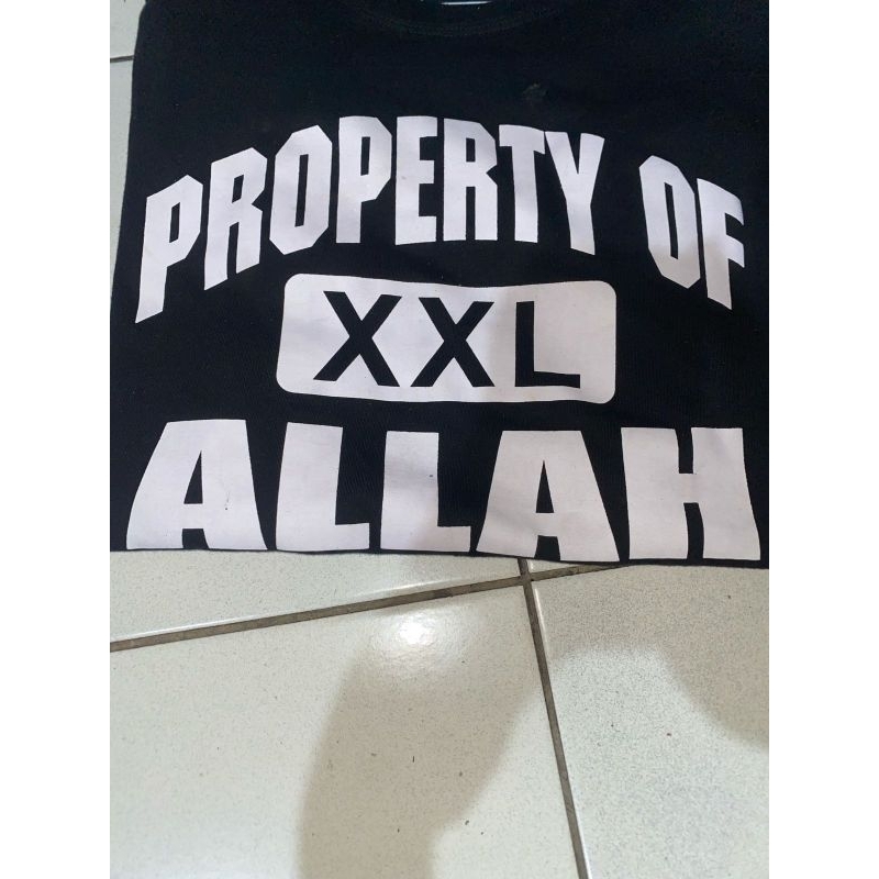 the shirt property of xxl allah