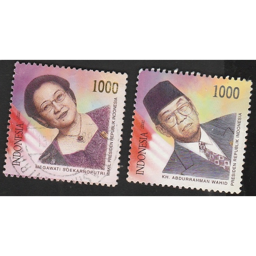 

A 12145 SET LENGKAP PRANGKO INDONESIA TEMA PRESIDEN GUS DUR DAN WAPRES MEGAWATI DENGAN KONDISI SUDAH ADA CAP
