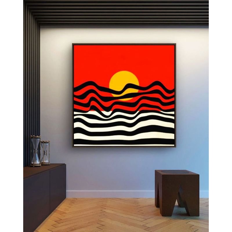 lukisan dinding aesthetic original handmade art painting on canvas cat akrilik