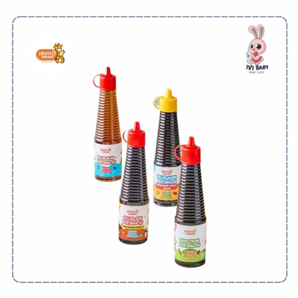 

Plum & Blum Kecap manis , Saos Tiram, Kecap Ikan, Kecap Asin | Usia 8+