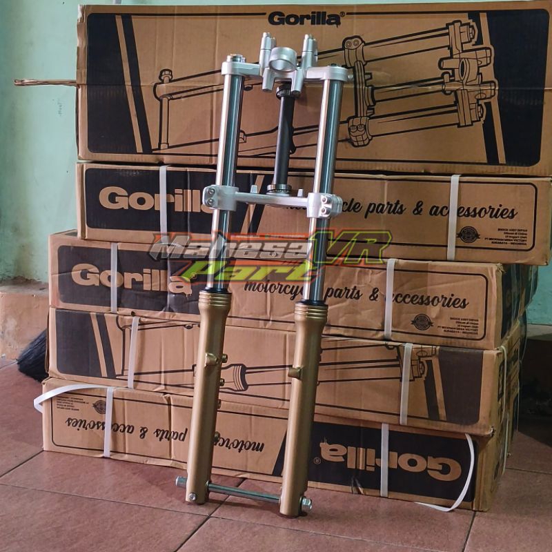 Skok Gorila ninja/ Skok depan Gorilla gen-1 as crome botom gold CB GLMP Tiger