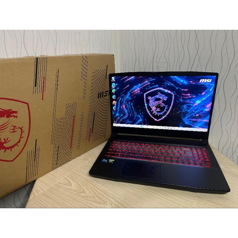 MSI KATANA GF66 11UC INTEL CORE I5-11400H VGA NVIDIA RTX 3050 FULSET MULUS NORMAL