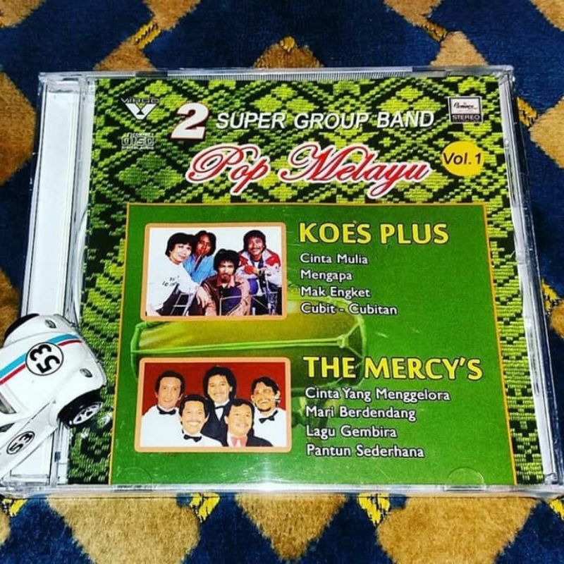 CD 2 SUPER GROUP BAND Pop Melayu Vol. 1 Remaco Record ft. Koes Plus The Mercy's
