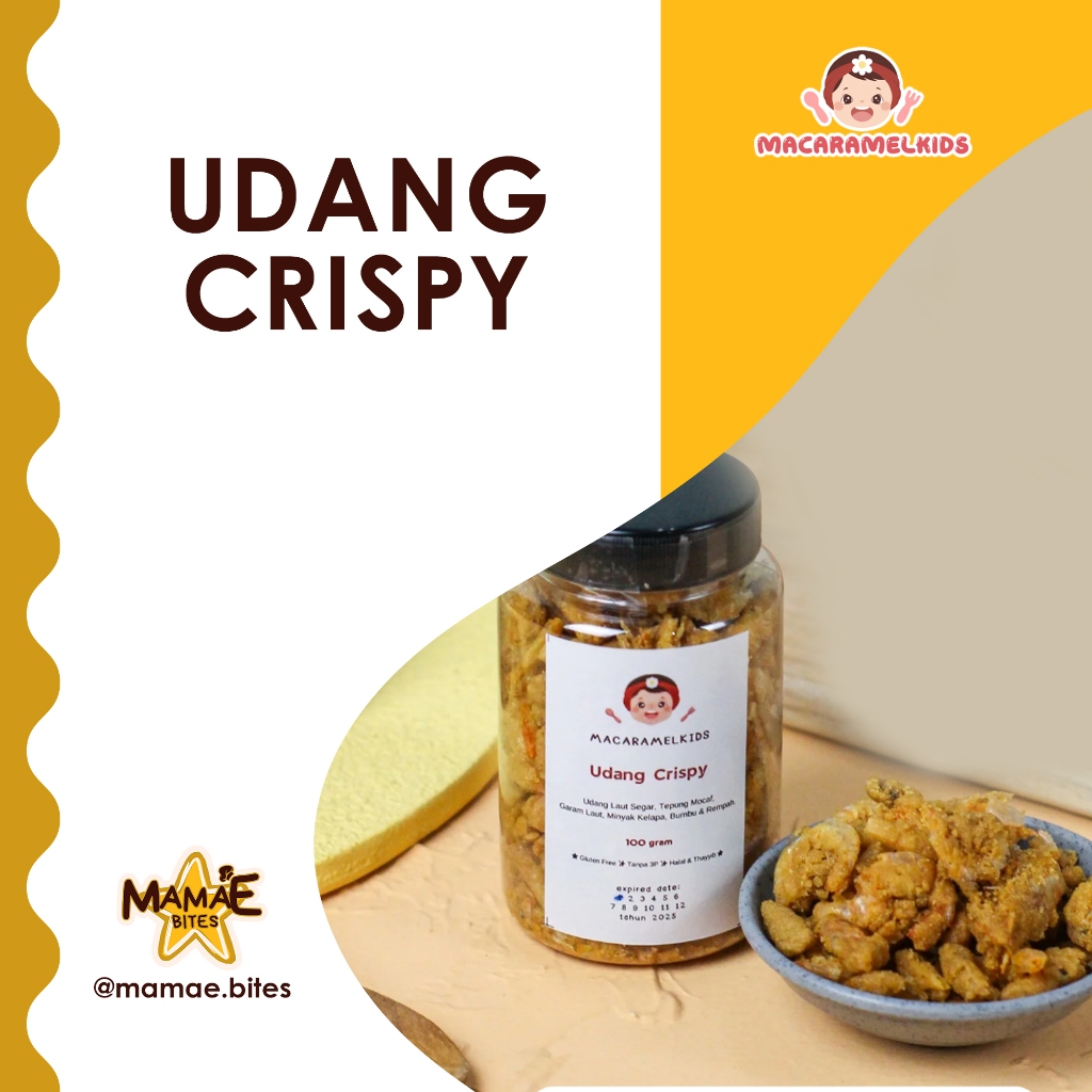

Macaramel Kids - Udang Crispy | Frozen MPASI NDF Homemade & Bekal Anak Sehat