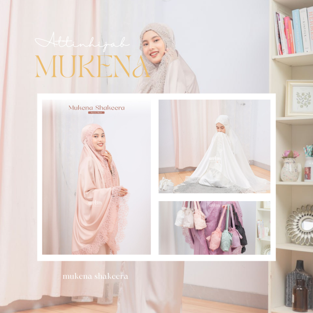Attin Shakeera Mukena Premium Bahan Mukena Adem Dewasa By Attin - Famusa