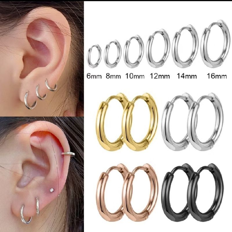 Anting tindik/anting tindik model hoop/anting tindik titanium/anting tindik model terbaru