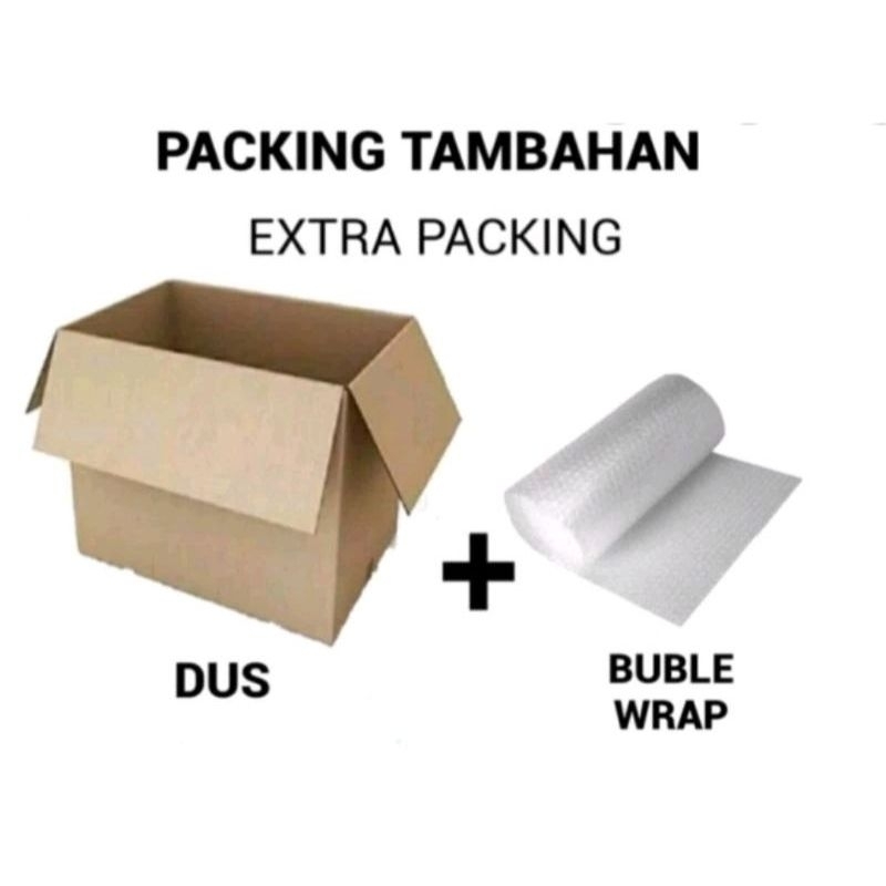 

Packing Extra Kardus + Bubble Wrap Lebih Aman