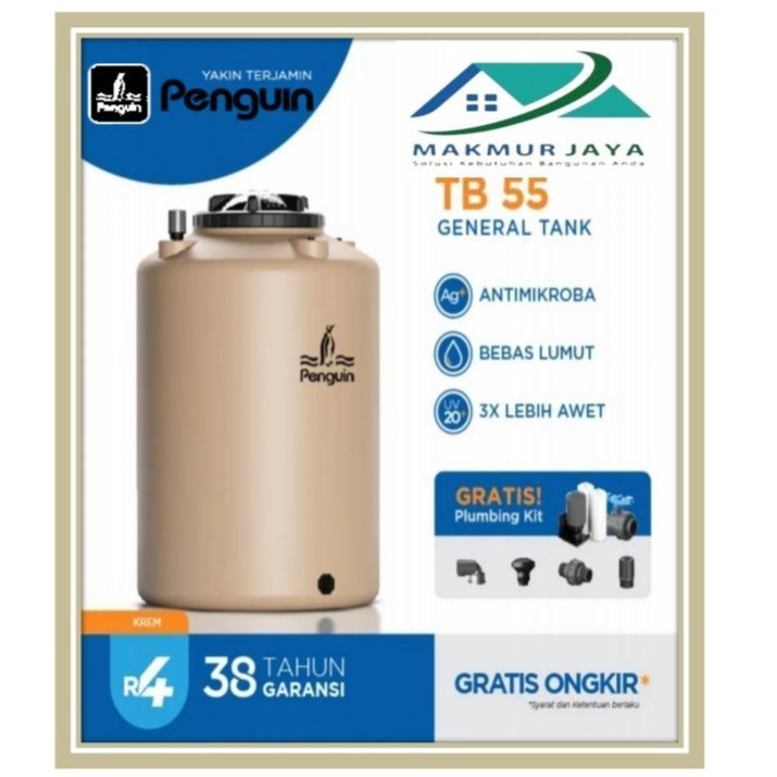 Toren Air Penguin 520 liter Type TB 55 / Tangki Air Penguin Kap 520 lt