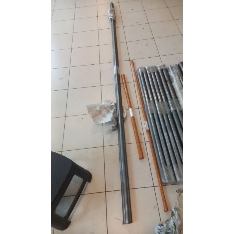 as besi bulat diameter 2 " inchi(50,8 mm) panjang 3 meter(300 cm)