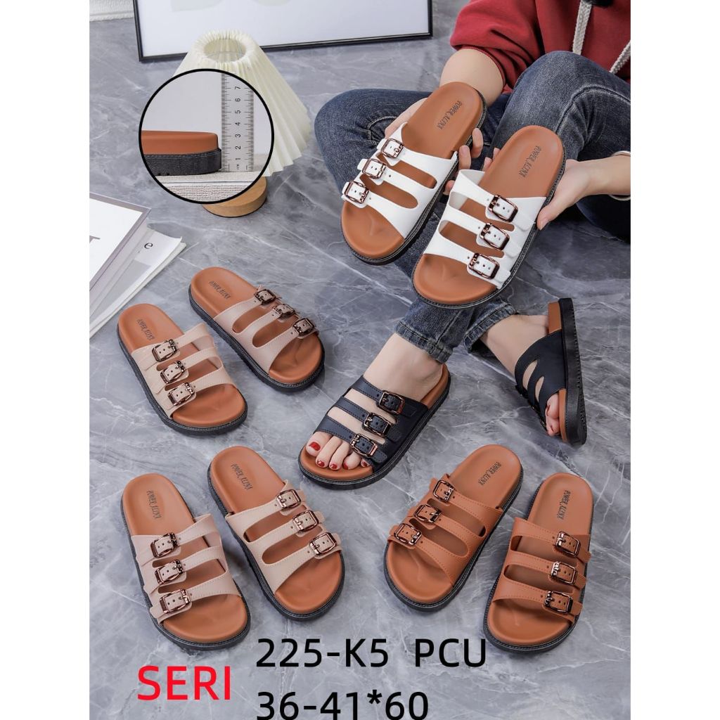 Sandal Kekinian Favorit Keren Terbaru Anti Slip Alas Kaki Sandal Cewek Dewasa Terjamin Daily Outfit