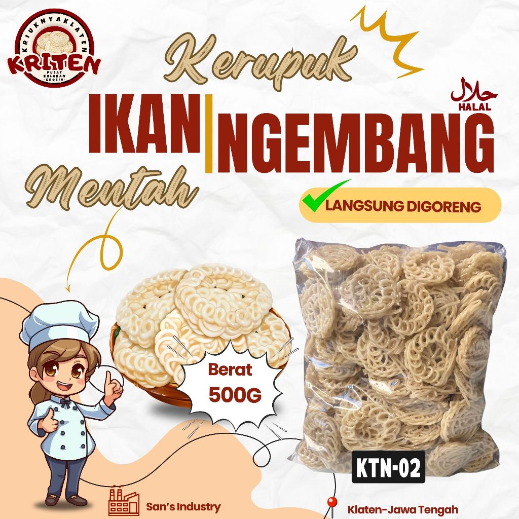 

Kerupuk klaten kerupuk mentah kerupuk kriten kerupuk murah best seller [500gram]