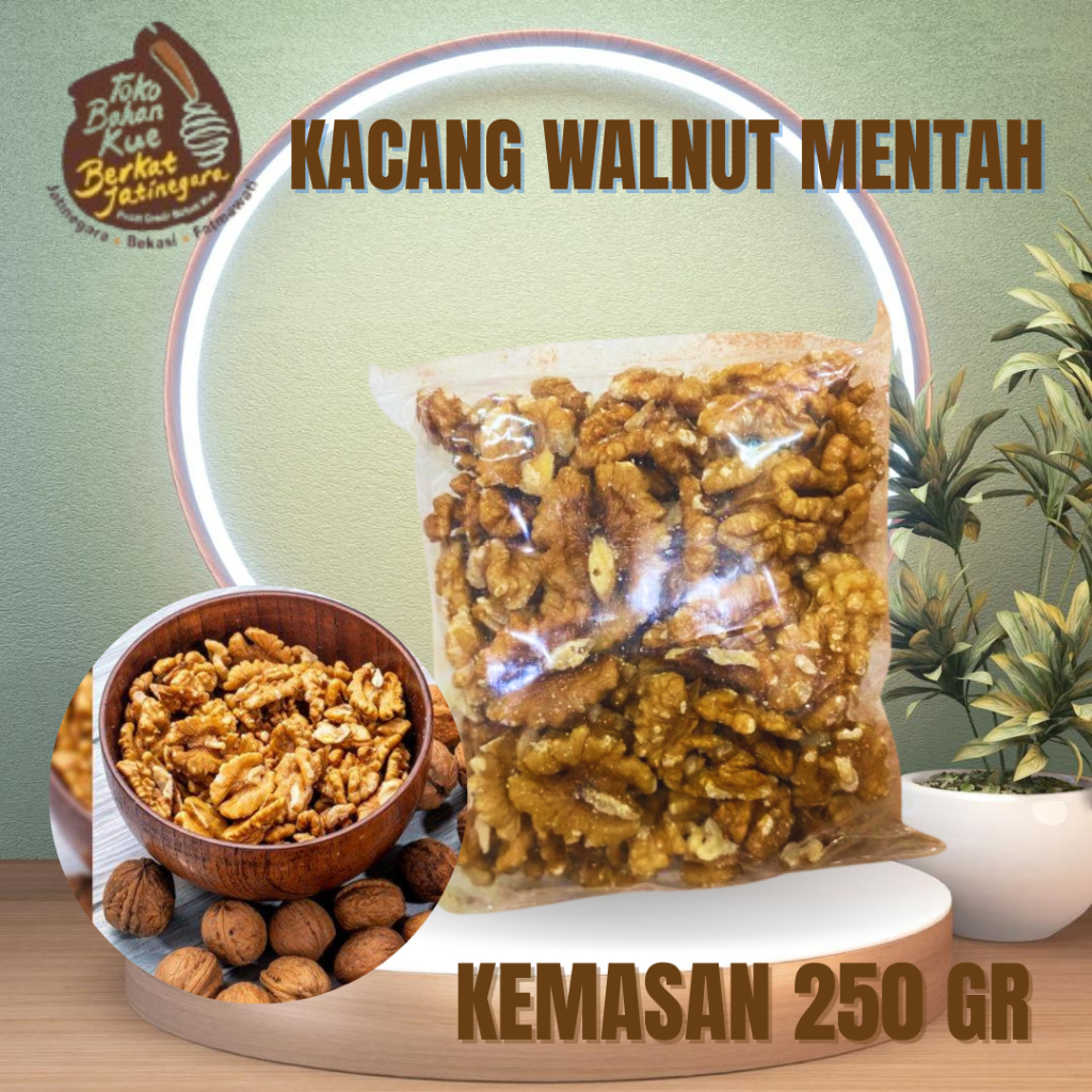 

ROASTED WALNUT REPACK 250 gr / KACANG WALNUT