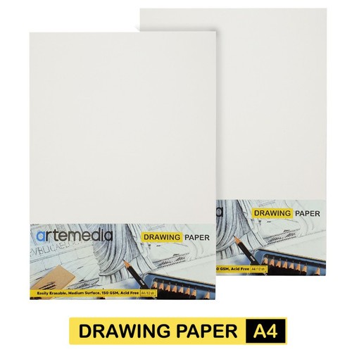 

ARTEMEDIA DRAWING PAPER A4 12 SHEETS - 150GSM