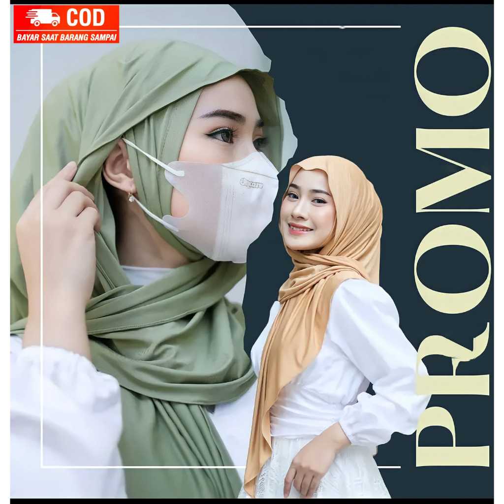 Hijab Segitiga Instan Inner Bando Kuping Jersey Kerudung Jilbab Segitiga Instan Jersey Inner Premium