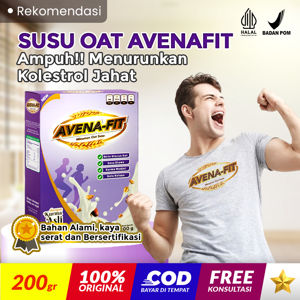 

2 BOX AVENA-FIT Sereal Granola Susus EtawaMengatasi Maslah Kolesterol dan Diabetes