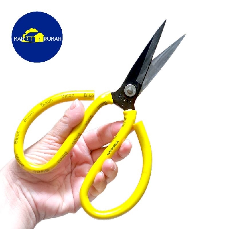

Gunting Kodok No #1 Serbaguna BISON 8" / Multipurpose Scissors Kain Kertas Seng Alumunium Karton