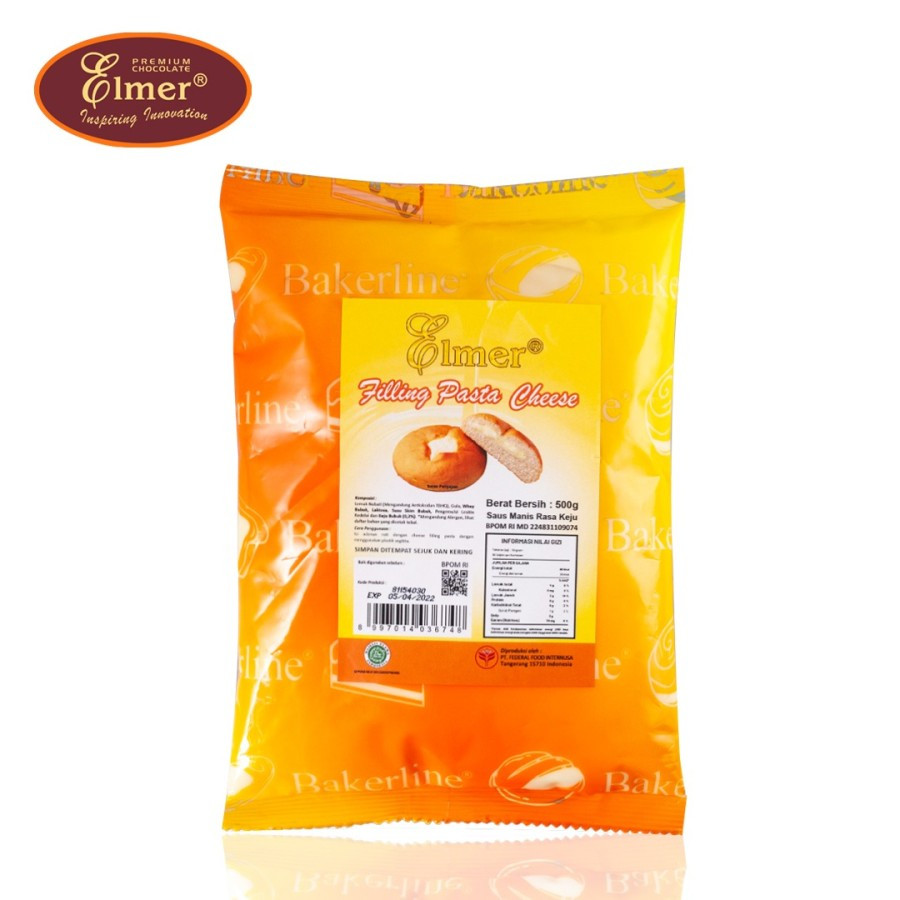 

Elmer Filling Pasta Cheese keju kemasan pabrik 500gr