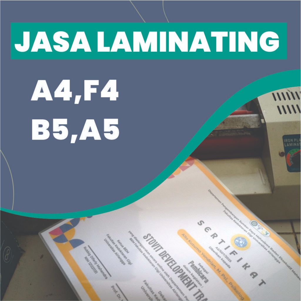 Jasa Laminating Dokumen