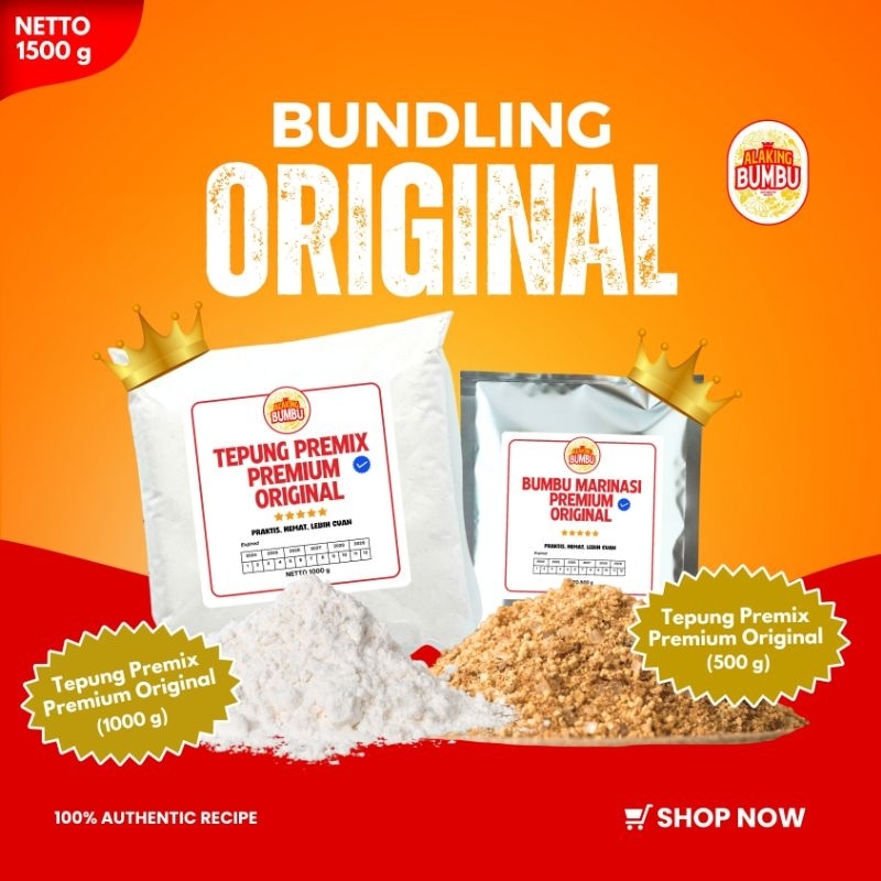 

ALAKING BUMBU Bundling Paket Hemat Tepung Premix & Bumbu Marinasi Original Bumbu Siap Pakai