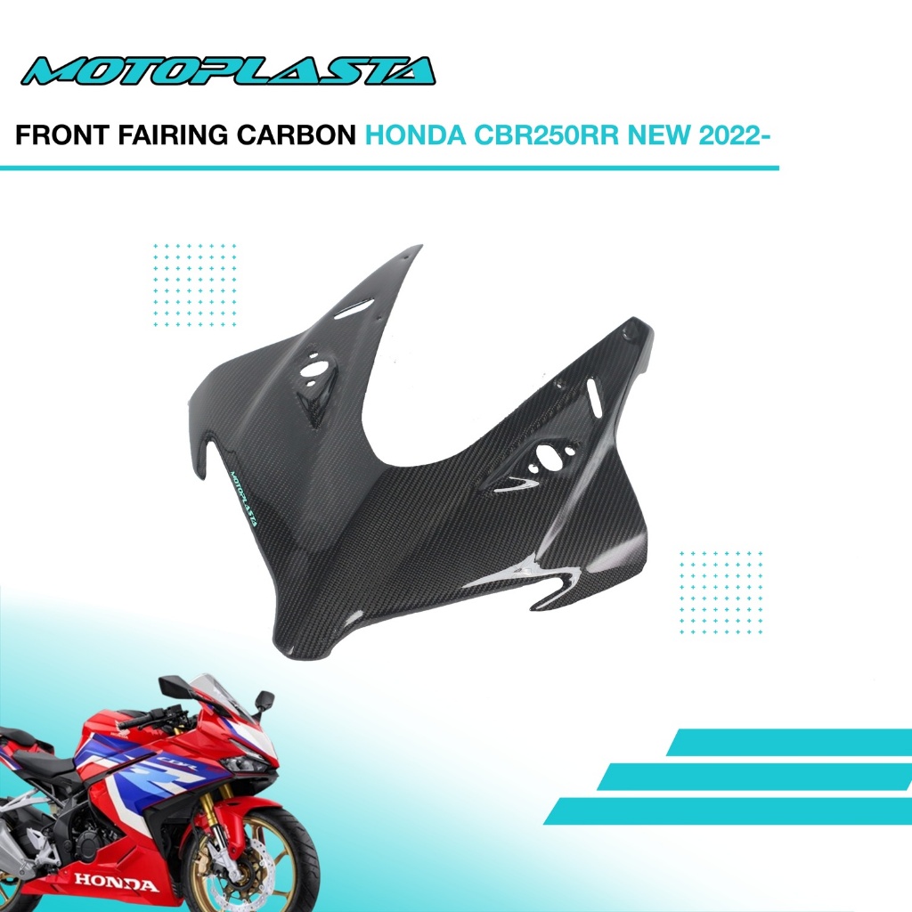 Kedok Fairing Depan MOTOPLASTA Honda CBR250RR New 2023 Carbon Original Karbon
