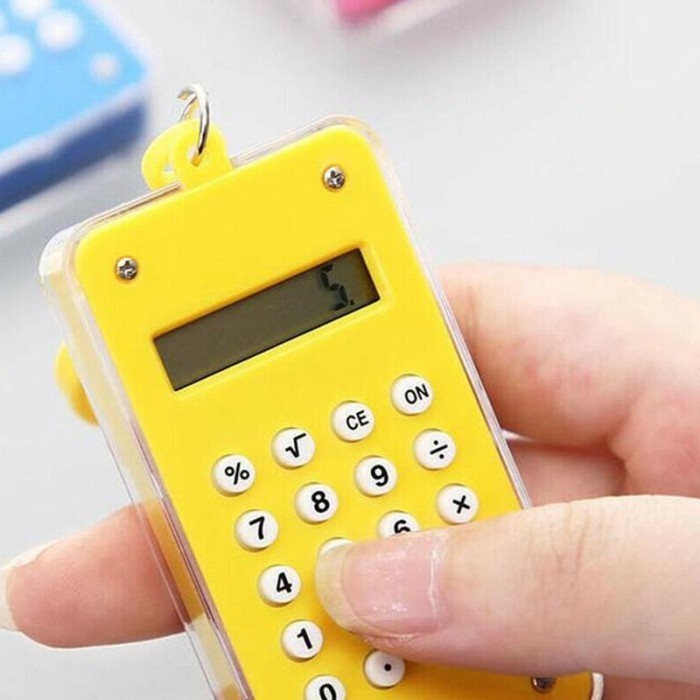 

[Whispers] serbagrosirmurah Gantungan Kunci Kalkulator Calculator Mini Slim Mainan Maze Keychain