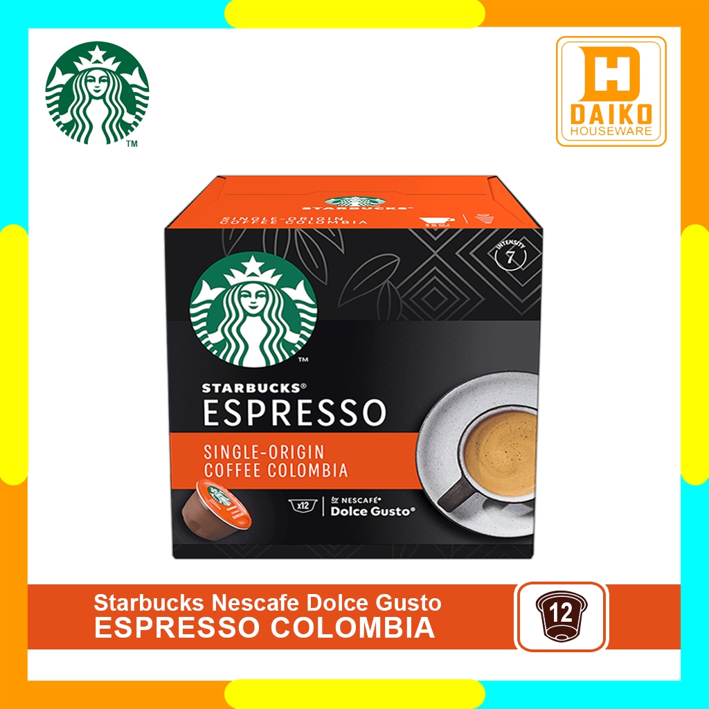 

Capsule Starbucks Espresso Colombia by Nescafe Dolce Gusto Coffee - Kopi Kapsul Espreso Single Origin Colombia