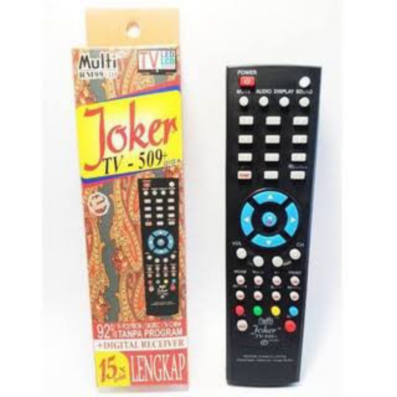 Remote TV Joker Multi Serbaguna bisa untuk STB Set Top Box dan Parabola Digital Receiver 15x lebih l