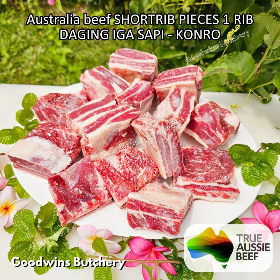 

Beef SHORTRIB PIECES daging iga sapi | Australia Midfield Nolan AMH Teys ECT GreenLea | Short rib konro galbi frozen