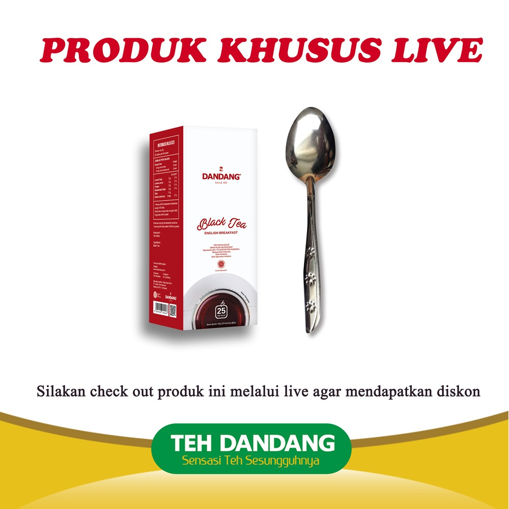 

Teh Dandang Black Tea - Teh Celup [50 g] Free Sendok