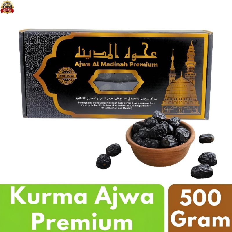 

Kurma Ajwa Al Madinah Premium Box 500g