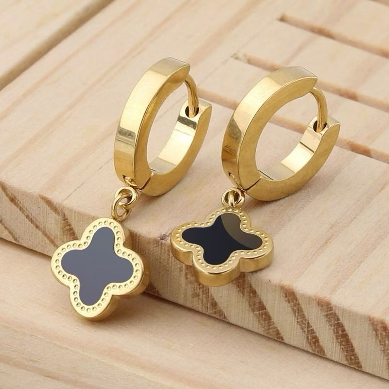 Best Sellert Anting Titanium Model Clover Anting Jurai Model Terbaru Anting Titanium Mode Terlaris A