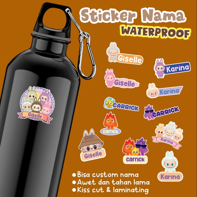 

[GIANTPALACE] 92PCS STICKER LABEL NAMA ANAK WATERPROOF OILPROOF AWET TAHAN LAMA STIKER BUKU ANAK BACK TO SCHOOL