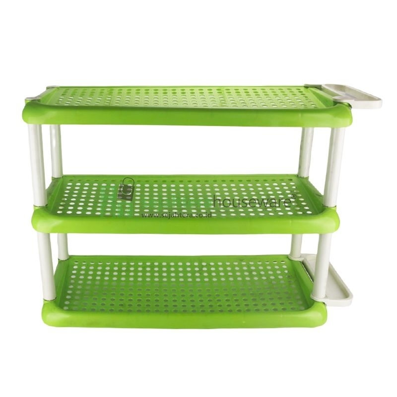 Rak sepatu Civic Susun 3 dan Susun 4 / Rak Sepatu Serbaguna Plastik Tebal