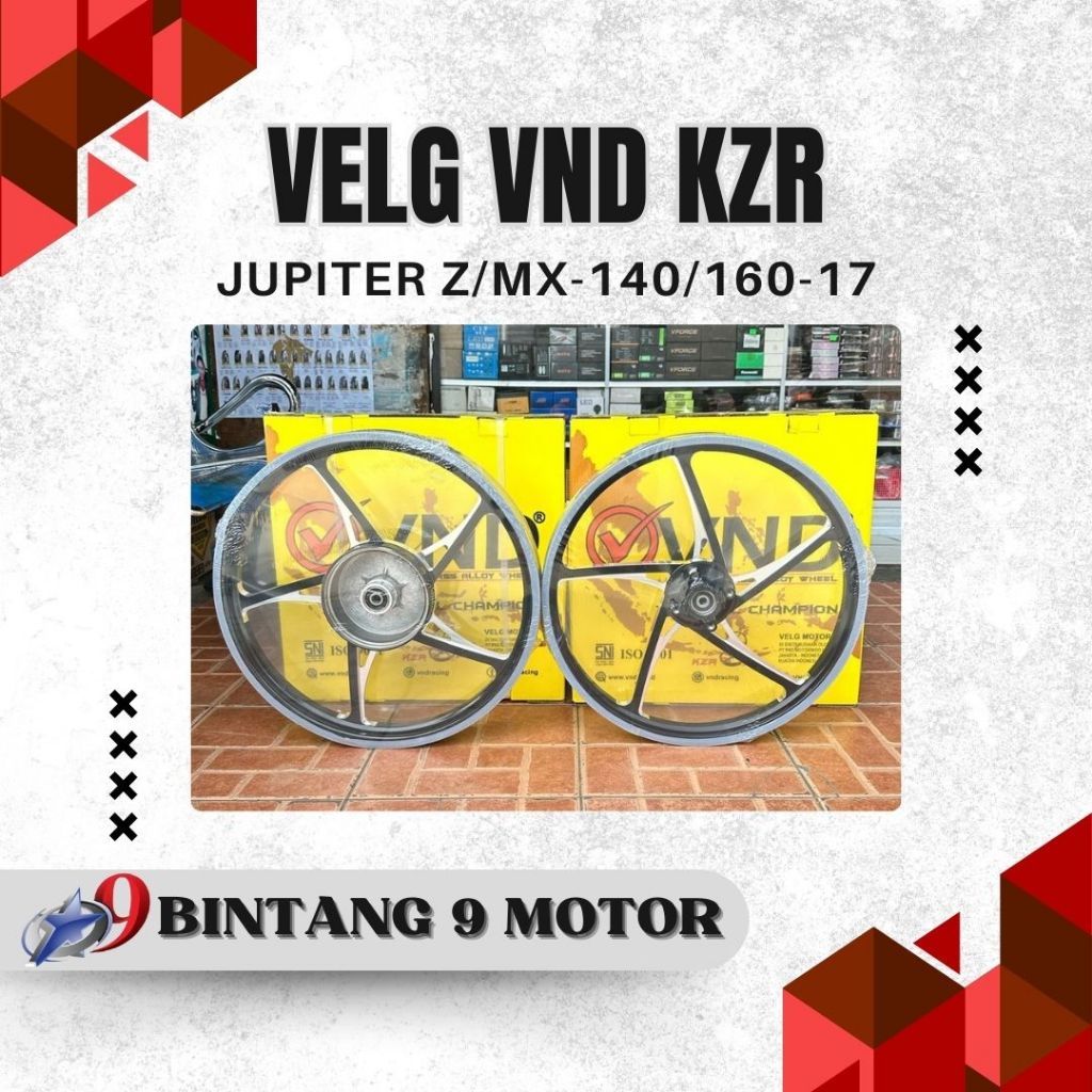 VELG VND KZR JUPITER Z/MX 140x160 RING 17-BINTANG SEMBILAN MOTOR