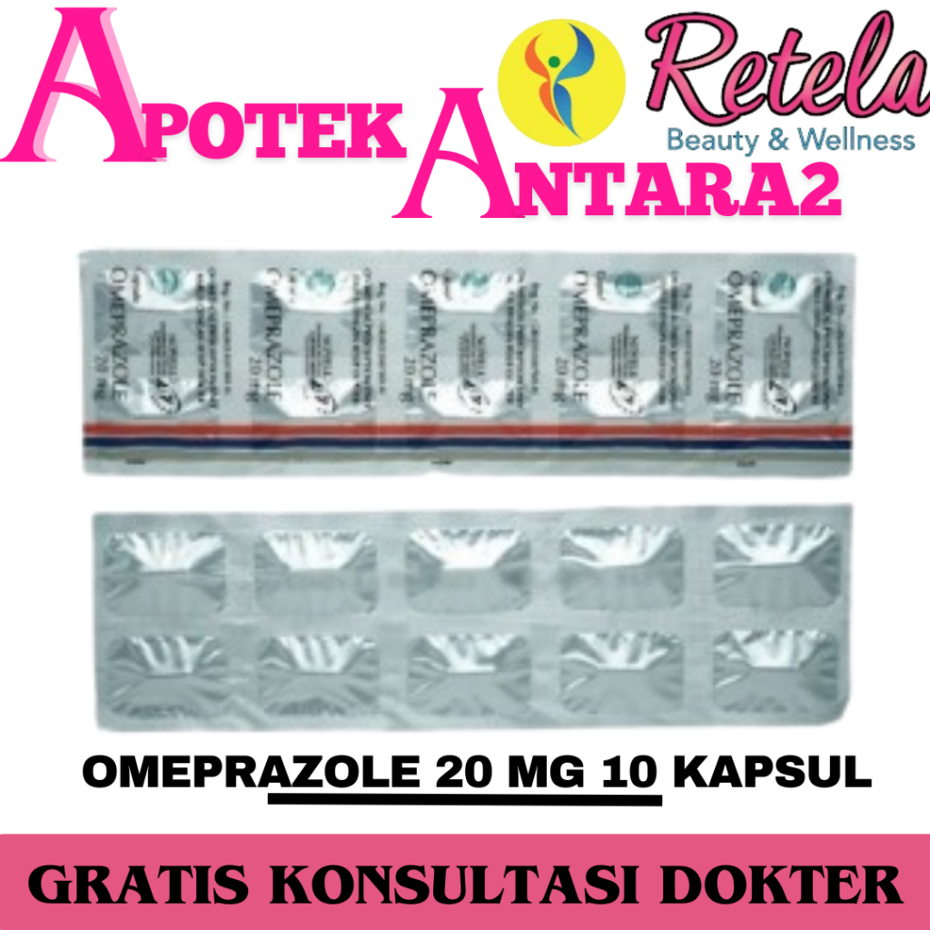 Omeprazole 20 mg 10 Kapsul