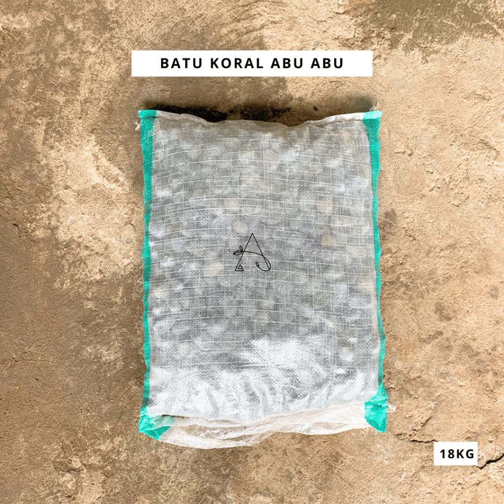 Batu Koral Abu Abu Karung ± 18 kg | Batu Hias Tanaman | Batu Alam Taman | Dekorasi Taman