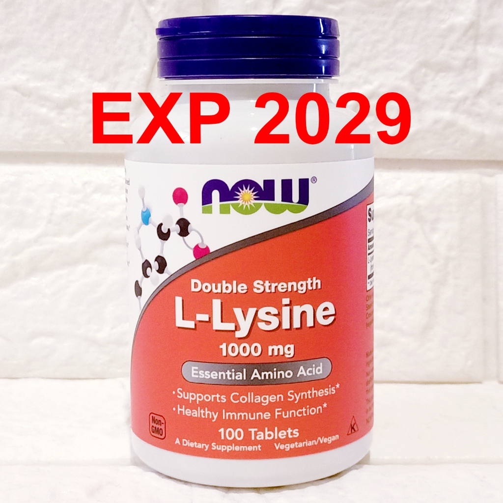 Now Foods Food L-Lysine 1000 mg isi 100 Tablets Now Food L Lysine  L-Lysine 1000mg