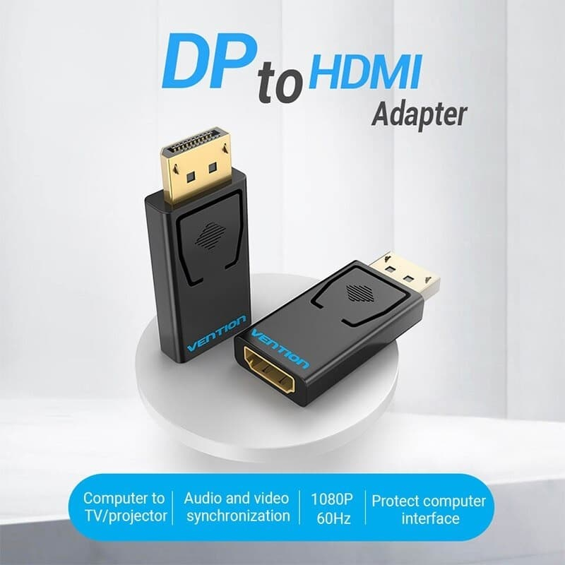 Converter Display Port DP Male to HDMI Female Produk BY. VENTION / HDMI Male to DP Female Converter