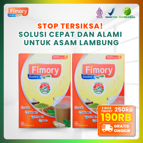 

FIMORY GASTRO 2 BOX - Minuman Sehat Obati Asam Lambung Kambuh | Sudah BPOM