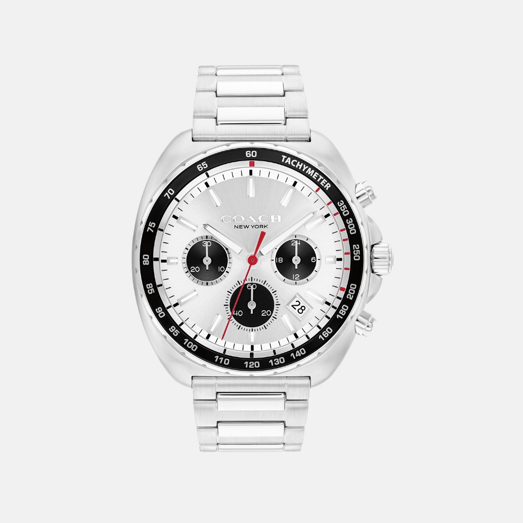 Coach Charter Silver - Jam Tangan Pria