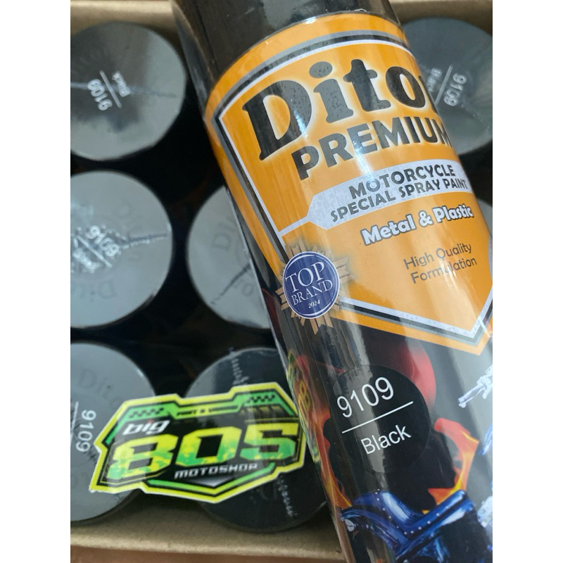 DITON PREMIUM BLACK 9109 , 400cc Cat semprot warna hitam