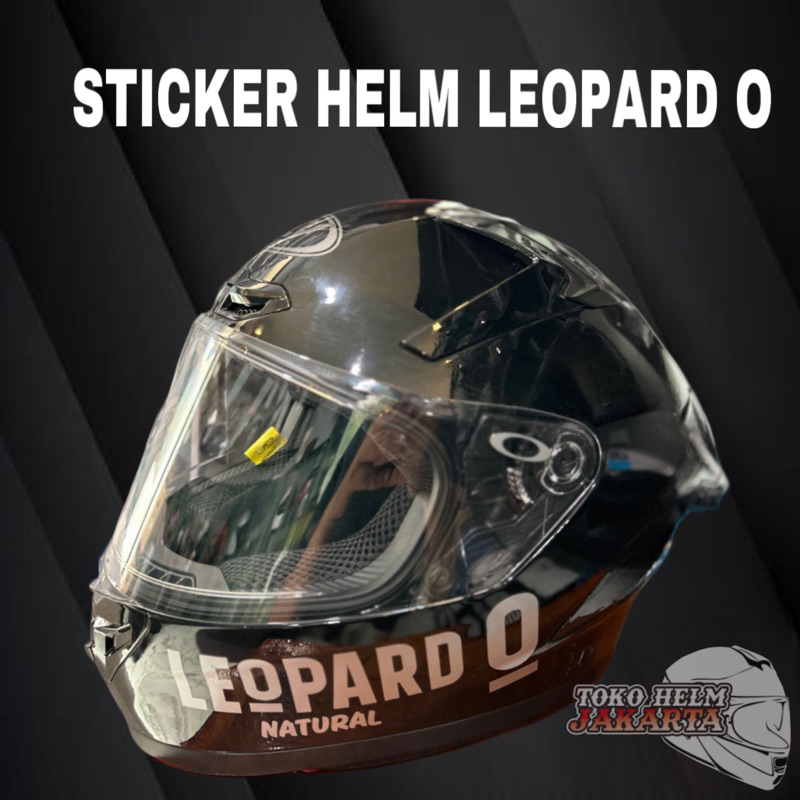 Sticker cutting Leopard Helm