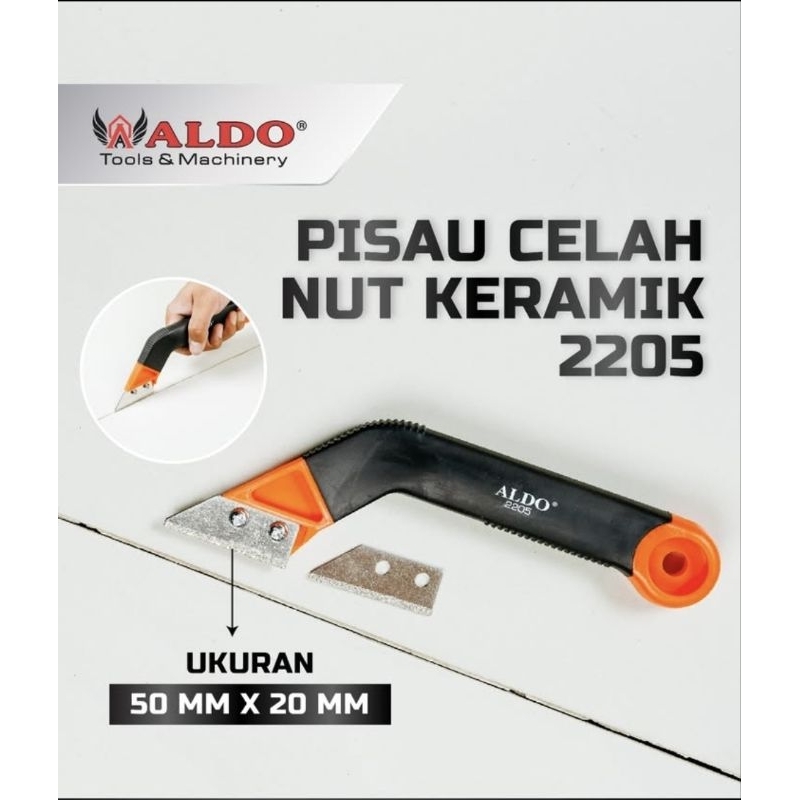 Aldo Pisau Pembersih Nat Lantai Keramik / Pisau Celah Nat Keramik / Pembersih Nut Keramik