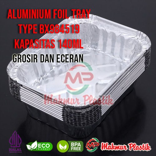 Alumunium Foil Cup BX984519 / Aluminium Tray Brownies Bolu Spaghetti - Per 10 Pcs