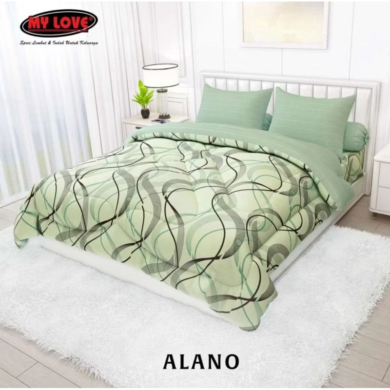 Tinggi 30 cm, Sprei my love 160 x 200 motif alano