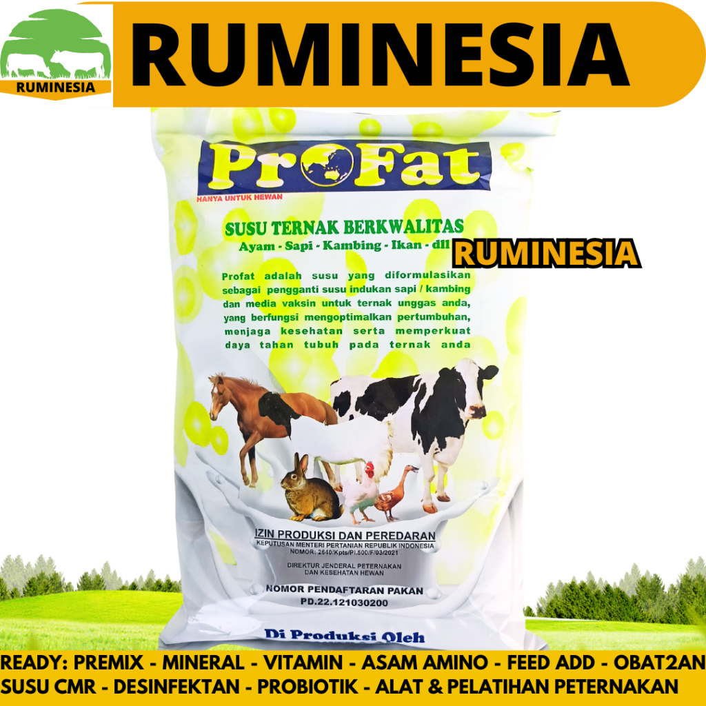 PROFAT SUSU TERNAK KAMBING 1KG - Susu Hewan Ternak untuk Sapi Kambing Ikan Ayam