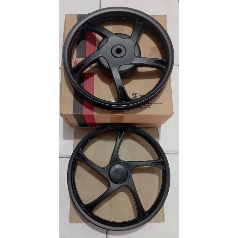 Velg Xeon Techno Black Vrossi Veleg hitam Original V Rossi